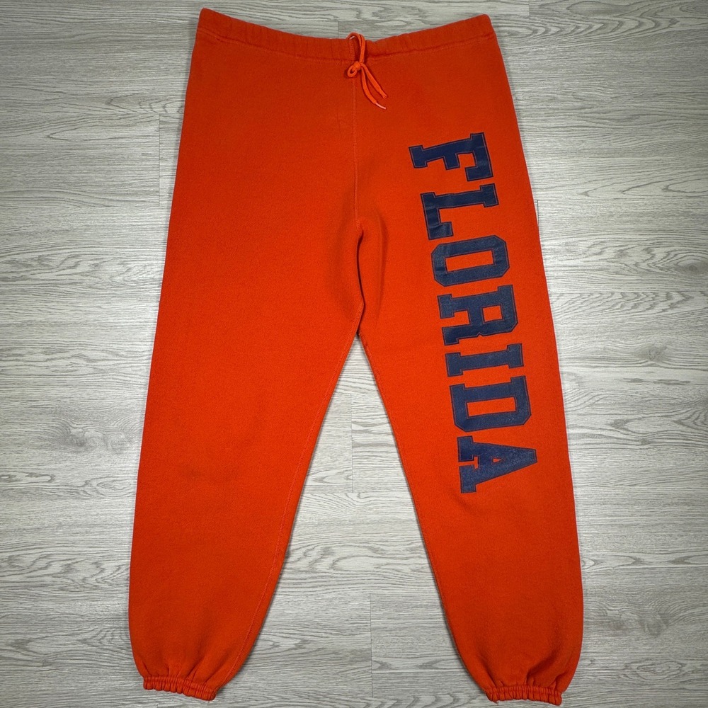 VINTAGE Florida Gators Discus Athletic Mens Sweatpants Orange XL Heavyweight USA